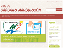 Tablet Screenshot of carcans.fr